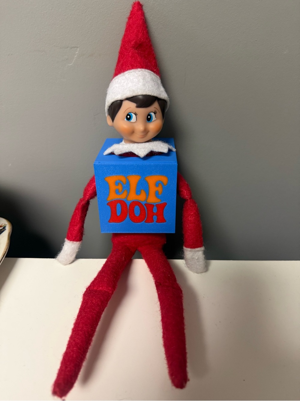 3D print / Elf on the Shelf 'Elf Doh' Blue Box